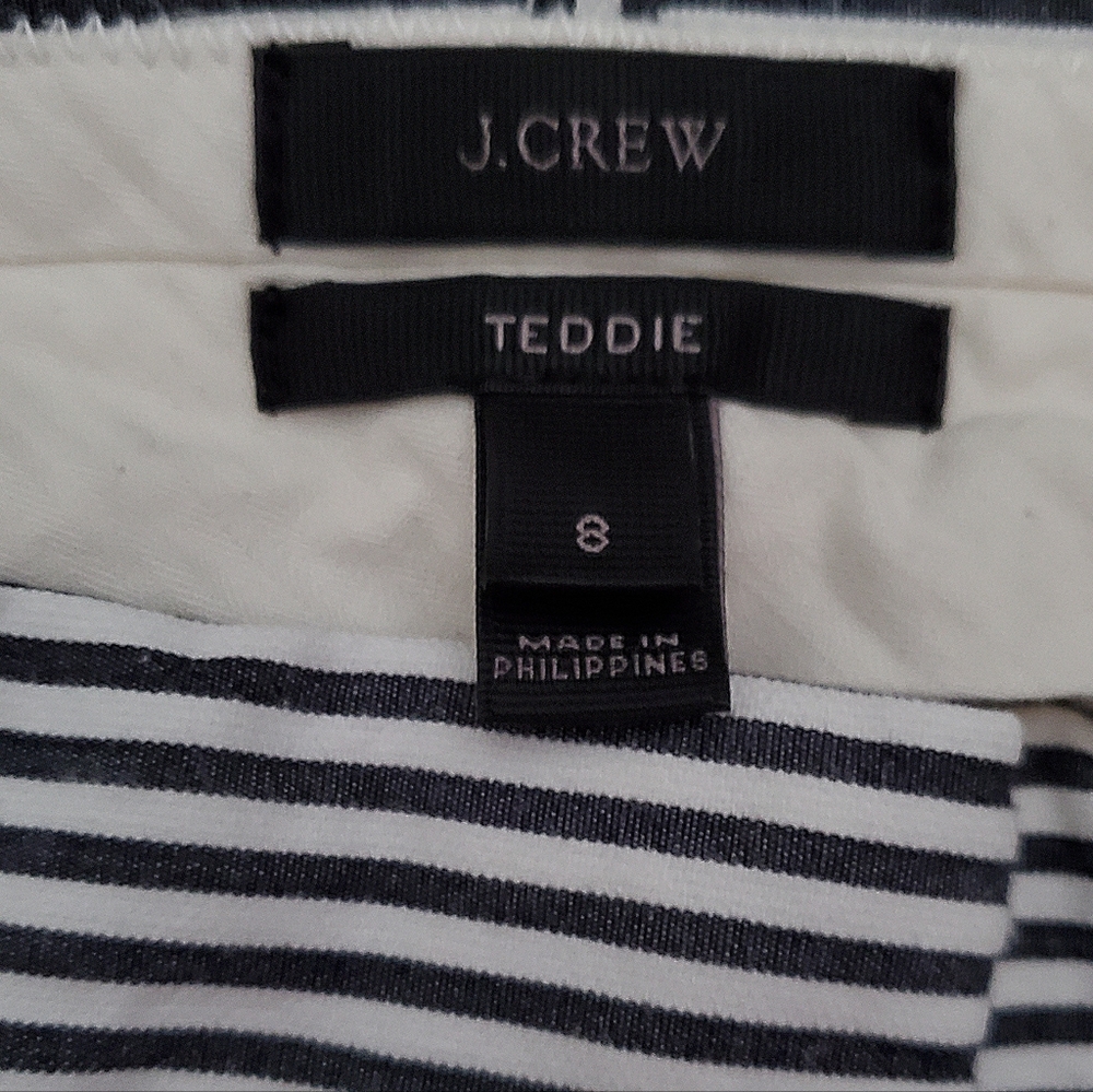 J CREW TEDDIE SEERSUCKER CROP PANTS - Picture 4 of 5
